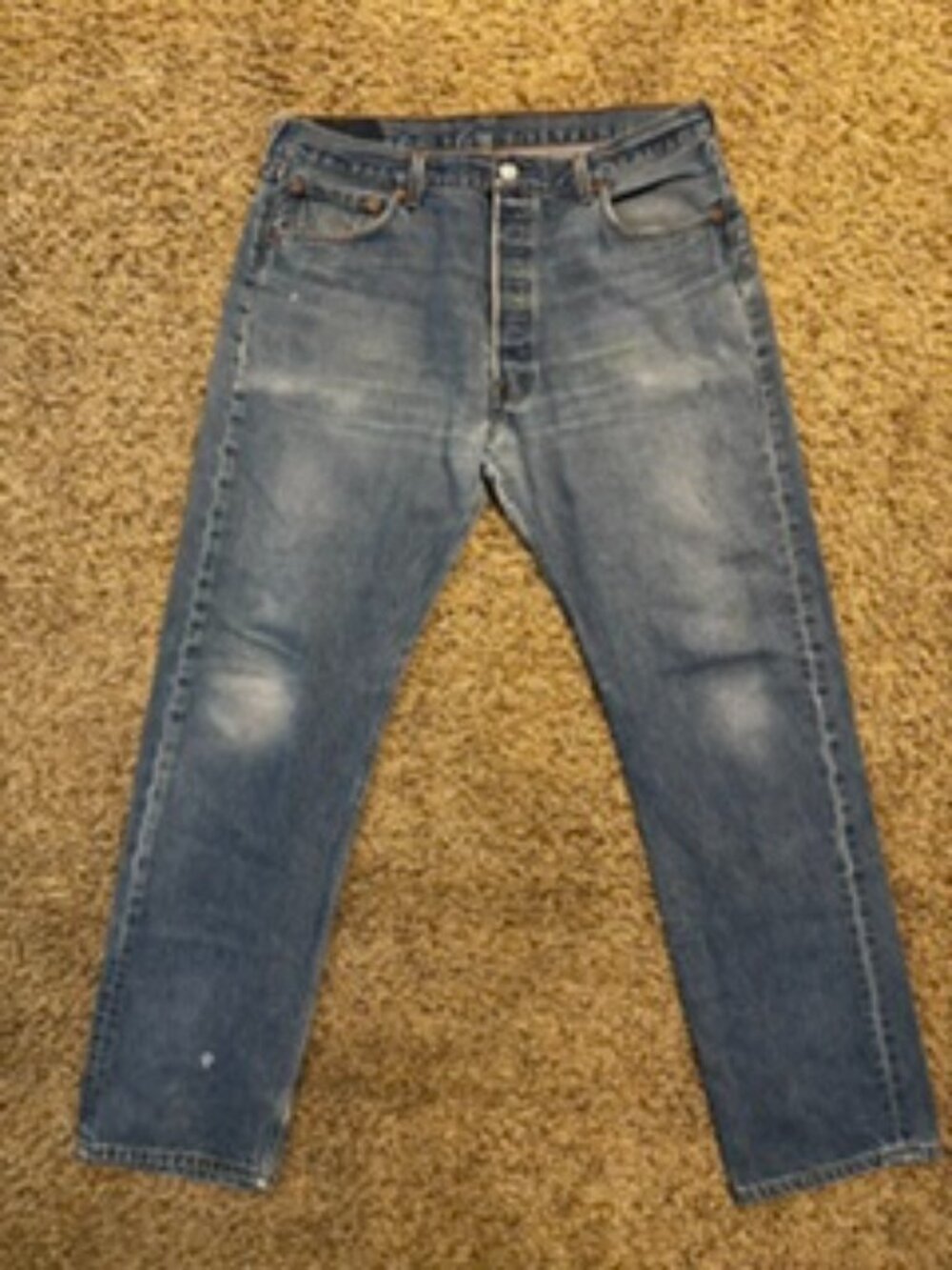 Vintage Levi’s 501 Jeans 36x34 Made USA Button Fly Distressed